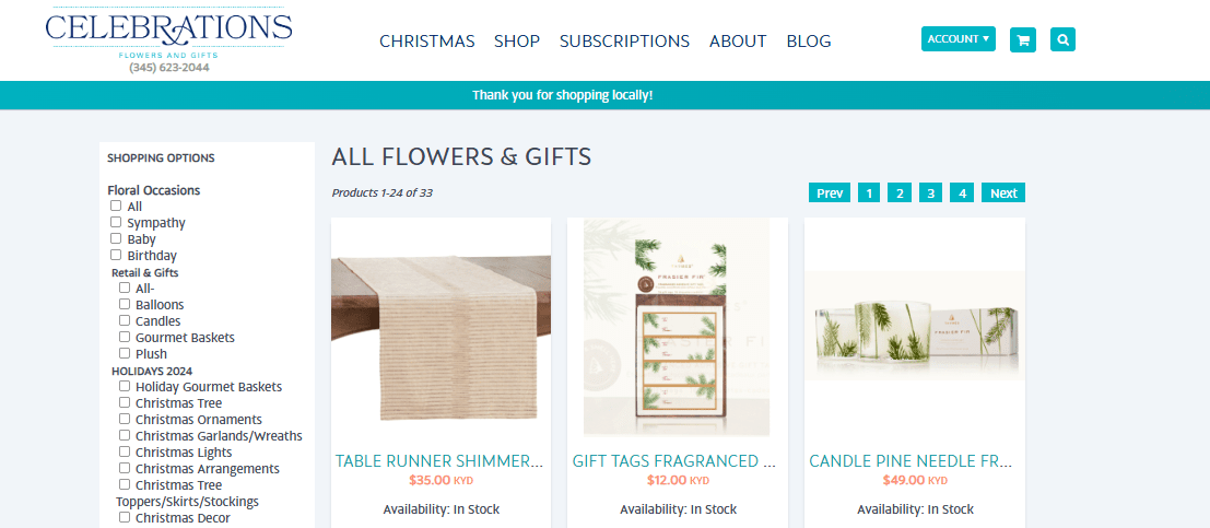 Order Christmas Décor Online in Grand Cayman