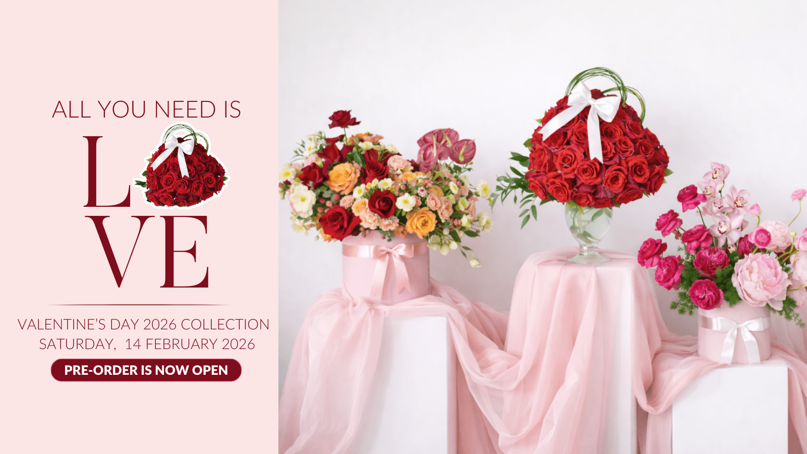 Reminder: Valentine’s Day is just two weeks away! Pre-order your Valentine’s gift at Celebrations 